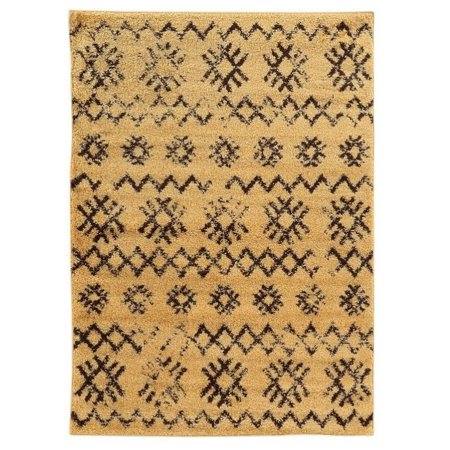 Moroccan Mekenes Area Rug, Camel/Brown, 8ft x 10ft