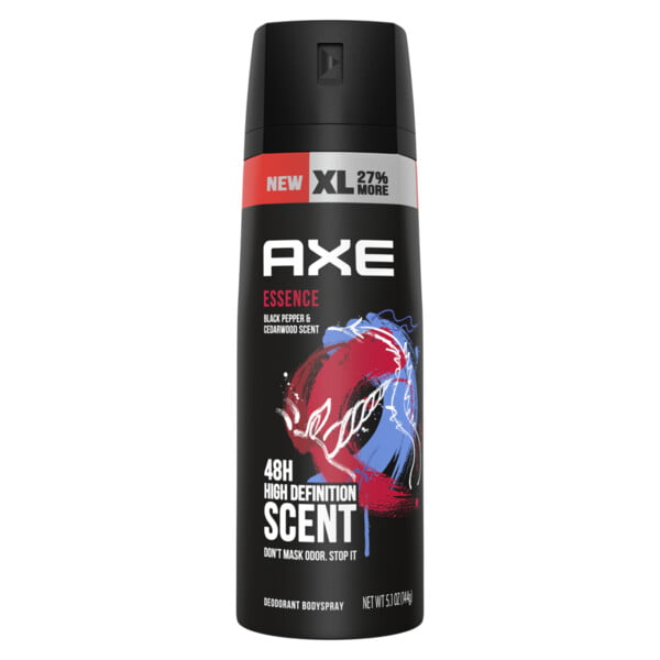 AXE Dual Action Body Spray Deodorant for Men, Essence Black Pepper ...