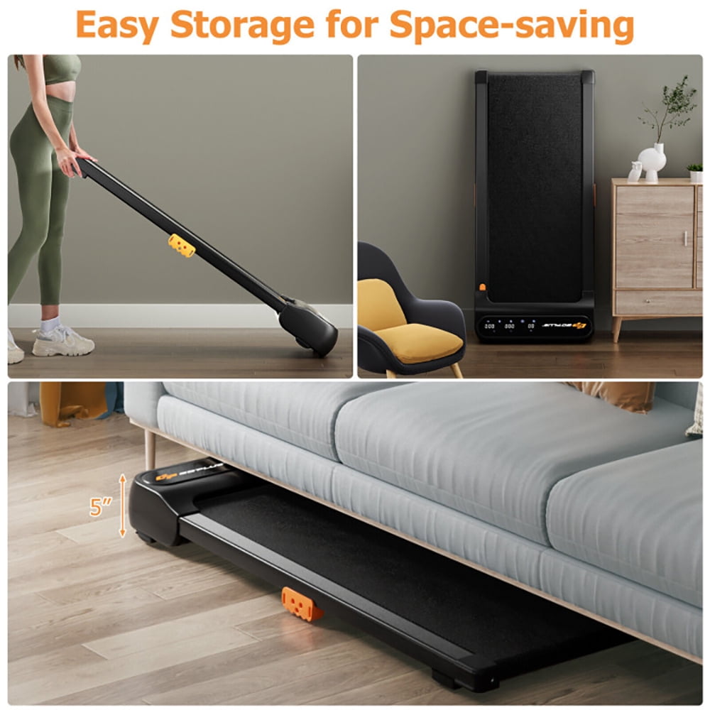 Resenkos Treadmill, Electric Treadmill, Walking Jogging Machine,Under Desk Walking Pad Treadmill for Home/Office with Watch-Like Remote Control