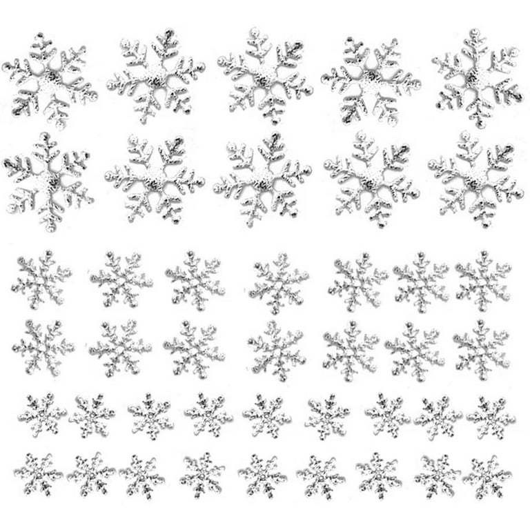 1000Pcs Snowflake Snow-White Party-Decorations Frozen Paper-Confetti  -Glitter Christmas Silver Table Confetti 