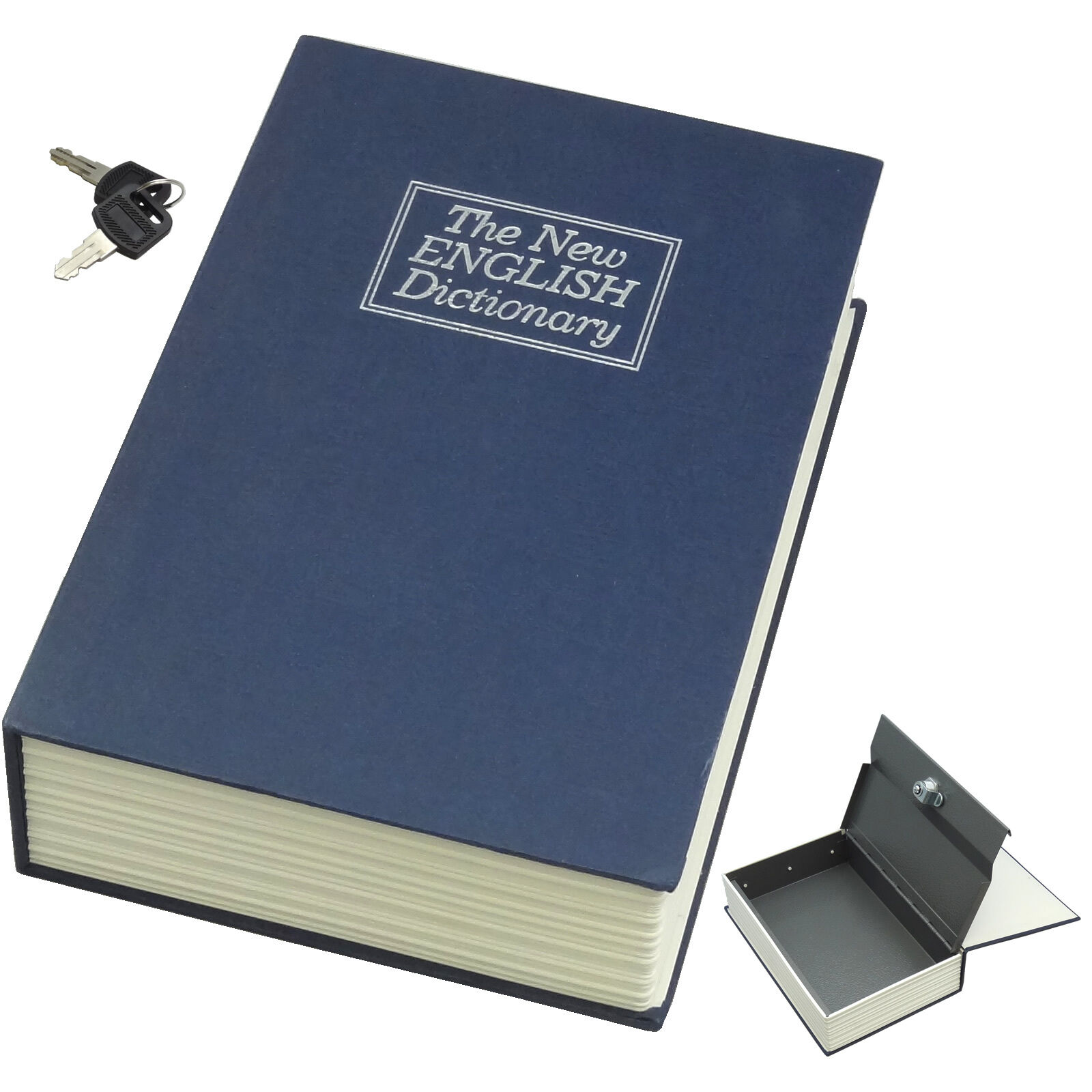 Dictionary Secret Book Hidden Safe With Key Lock Book Safe In Navy
