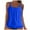001-Blue, variant on Womens High Neck Tankini Swimwear Tops Bathing Suit Loose Fit Swim Tops Women Top Only 2025 Modest Swimsuit Top No Bottom Grey,3XL