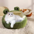 thumbnail image 5 of Pet Supplies Cat Bed Semi Closed Shape for Indoor Cats and Small Animals Washable Cozy Furniture, 5 of 9
