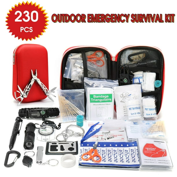 230pcs /12pcs SOS Emergency First Aid Kit Equipment Box Family