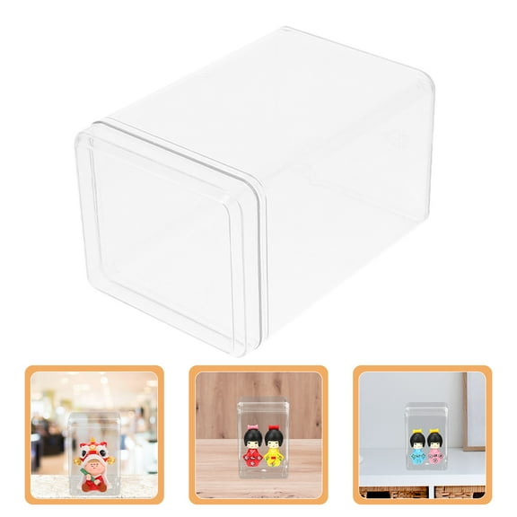 HEMOTON 5 Pcs Storage Mini Clear Display Case Baby Transparent