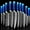 10 pieces set blue, variant on 12PCS Kitchen Knives Set,Stainless Steel Blue Diamond Knife Set with Knife Block and Sharpener,Blue