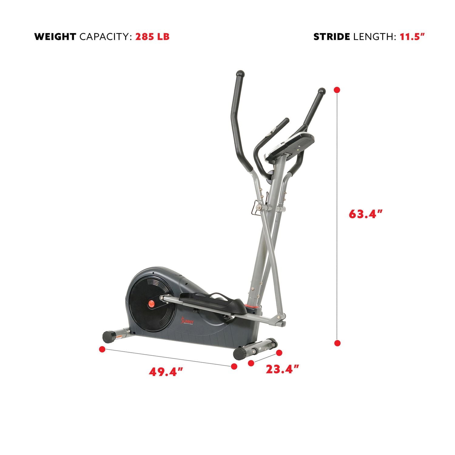 Sunny Health & Fitness Elliptique Préprogrammé - SF-E320002