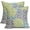 Blue Green Teal Dots, variant on Red Cream Dots Pillow Covers 16x16 Set of 2 Boho Design Polka Dot Throw Pillows Modern Trendy Print Outdoor Decorative Pillowcase Square Linen Cushion Cases Decor for Sofa Couch Bed