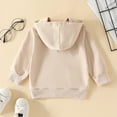 thumbnail image 6 of Povozer Hoodies for Teen Girls Sweatshirts for Teen Girls Hoodies Kids Printed Sweatshirt Long Sleeves Comfy Loose Pullover Clothing for Children Girls Boys Size for 6-12 Months,Beige, 6 of 7