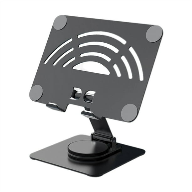 Soporte para Tableta Giratorio de 360°, de Aleación de Aluminio y Acero Al Carbono, para Escritorio, para Teléfono y Tableta de Hasta 12,9 Pulgadas B
