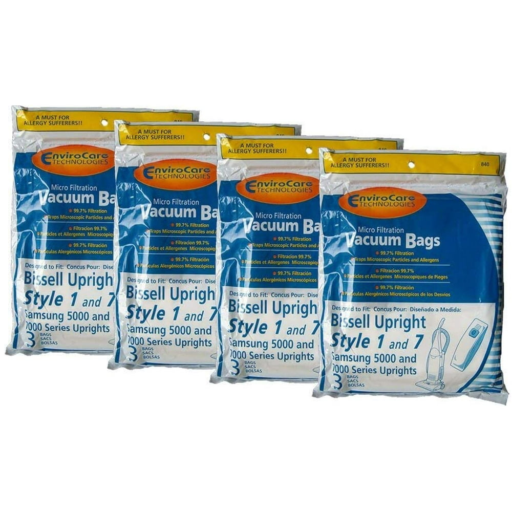 Bissell Style 7 Vacuum Cleaner Paper Bags 12 840