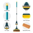Yocada Sponge Mop with Extendable Iron Pole for Home Commercial Easily
