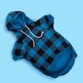 thumbnail image 3 of vnanda Bright Colored Pet Sweater Pet Sweater Plaid Pattern Hoodie with Elasticized Hem Cuffs Fashionable Two-legged Dog Cat Clothing for Small Soft, 3 of 8