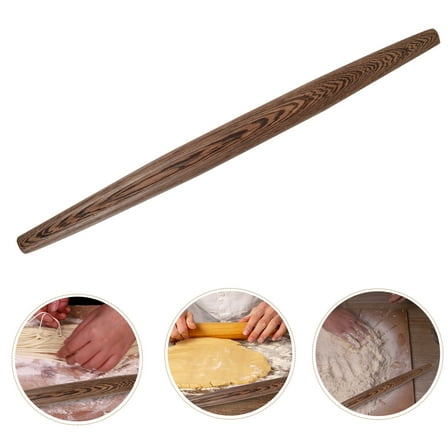 SKISUNO Chinese Rolling Pin 1Pack Small Dough Roller For Baking Bread Making Tools Chicken Wing Wood Tapered Barrel