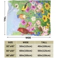 thumbnail image 3 of Autumn Flowers Birds Throw Blanket Ultra Soft Warm All Season Rustic Sunflowers Floral Cardinal Decorative Fleece Blankets for Bed Chair Car Sofa Couch Bedroom 60"X50", 3 of 6