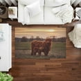 thumbnail image 2 of Highland Cow Rug, Tropical Rugs, Coastal Rug, Animal Rugs, Soft Rug, Machine Washable Rug, Personalized Rug, Salon Rug, Thin Rug, 5.9'x9.2' - 180x280 cm, 2 of 8