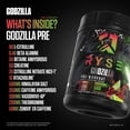 thumbnail image 4 of Polvo para antes del entrenamiento RYSE Godzilla X Noel Deyzel 400 mg de cafeína, 4 of 8