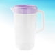 thumbnail image 3 of Contenedor de almacenamiento de bebidas de gran capacidad, resistente al calor, jarra de agua fría, jarra de jugo de plástico, tetera doméstica con tapa (violeta), 3 of 5