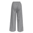 thumbnail image 3 of TINZ Pantalons Décontractés pour Femmes Pantalons de Randonnée avec Poches Pantalons de Plage Légers Pantalons Décontractés Grande Taille pour Mariage Combinaison Décontractée, 3 of 4