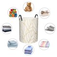 thumbnail image 4 of Fotbe Elegant Gold Leaf Pattern Cesto de Ropa con Asas, Cesto Impermeable de Gran Capacidad, Bolsa de Lavado para Dormitorio, Cesto de Ropa con Ruedas y Asas-Medium, 4 of 6