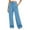 Sky Blue, variant on Aoiroe Womens High Waisted Drawstring Sweatpants Straight Leg Pants Side Hidden Pockets Sweat Pants Blackish Green L