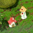 thumbnail image 5 of House Figure Micro Landscape Home Decoration Miniature Fairy Garde Yellow, 5 of 5