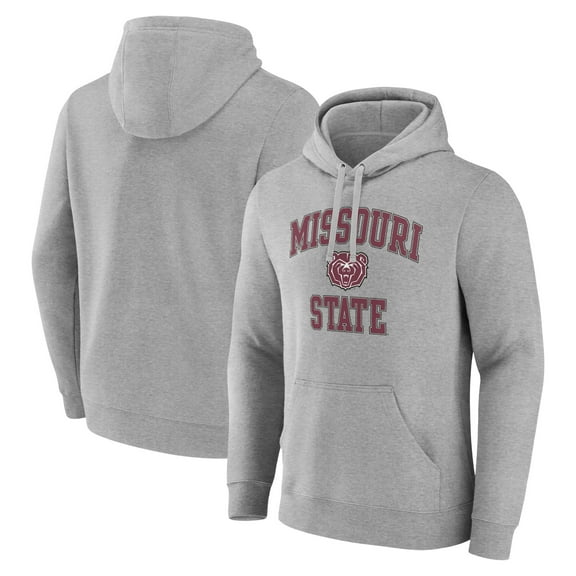 Men's Gray Missouri State University Bears Campus Pullover Hoodie