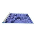thumbnail image 2 of Ahgly Company Machine Washable Indoor Square Southwestern Blue Country Area Rugs, 3' Square, 2 of 4