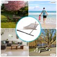 thumbnail image 3 of VALLEYRAY Cotton Rope Hammock with Steel Stand Portable and Spreader Bar, Heavy duty 12FT Hammock and Stand for 2 Person with Carry Bag, 450 Pounds Capacity., 3 of 7