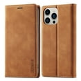 thumbnail image 2 of Dteck Case for iPhone 14 Pro,Shockproof Durable PU Leather Card Slot/Cash Pocket Wallet Case Hybrid Rubber Kickstand Flip Cover,Brown, 2 of 8