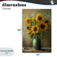 thumbnail image 4 of Stupell Industries Transitional Moody Sunflower Vase Canvas Art, 16 x 24, by Creative Studio, 4 of 8