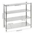 thumbnail image 6 of Wildnix Premium Stainless Steel 4-Tier Shelving, 330 lbs Load Capacity per Shelf, Durable and Easy to Clean, Ventilated Open Design for Efficient Storage, 6 of 6