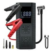 SERVOMASTER 12V 150PSI Car Jump Starter with Smart Digital Tire Inflator, Dual-Function Emergency Battery Booster
