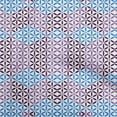 thumbnail image 1 of oneOone Cotton Flex Light Blue Fabric Geometrical Craft Projects Decor Fabric Printed By The Yard 40 Inch Wide, 1 of 4