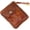 Brown, variant on Genuine cowhide - Coin Purse for Men & Women - Leather Coin Pouch - Zipper Coin Purse Wallet - Leather Zipper Storage Bag - Coin Organizer (Black)