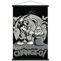 Disney Mickey Mouse - Presto Change-O Wall Poster with Wooden Magnetic Frame, 22.375" x 34"