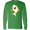 thumbnail image 3 of Inktastic Cute Shark, Little Shark, Yellow Shark Long Sleeve T-Shirt, 3 of 5
