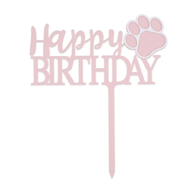 VONKY Happy Birthday Dog Pet Cake Plaque