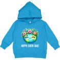 thumbnail image 2 of Inktastic Happy Earth Day Flowered Toddler Hoodie, 2 of 4