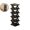 Black-6Tier, variant on Dvruxg Plastic Folding Shoe Rack, Space-Saving Stackable Shoe Organizer for Closet, Entryway, Dorm, Apartment, No Assembly Required, Lightweight & Durable