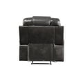 thumbnail image 2 of ACME Braylon Faux Leather Tufted Power Motion Recliner in Magnetite Dary Grey, 2 of 3