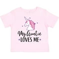 thumbnail image 3 of Inktastic My Auntie Loves Me Unicorn Girls Toddler T-Shirt, 3 of 5