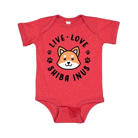 

Inktastic Live Love Shiba Inus Gift Baby Boy or Baby Girl Bodysuit