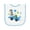 White and Light Blue, variant on Inktastic Happy 1st Birthday Blue Racing Car Baby Terry Cloth Bib
