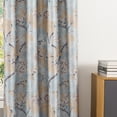 thumbnail image 4 of VOGOL Blackout Curtains for Kitchen Windows, Floral and Leaf Print Thermal Insulated Room Darkening Window Treatment, 2 Panels, Top Grommet, 52x 63, Blue, 4 of 8