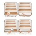 thumbnail image 6 of Stripes Non-Slip Stair Treads for Wooden Steps Modern Art Sage Green Indoor Carpet Stair Runners 4PCS 8x30 in with Adhesive for Pets and Seniors, 6 of 7