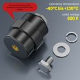 thumbnail image 5 of 2Pcs 30x30mm Polyester Standoff Insulators with M8 Screws,UL Material Busbar Insulator with Stainless Steel Mounting bracket,Black, 5 of 6