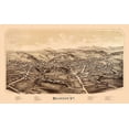 thumbnail image 2 of Burleigh 32x21 Gold Ornate Wood Framed with Double Matting Museum Art Print Titled - Brandon Vermont - Burleigh 1890, 2 of 4