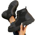 thumbnail image 5 of Willtoo Women's Warm Lined Winter Snow Boots Round Toe Lace Up Shoes Anti Slip Hiking Boots High Top Fashionable Sneakers, 5 of 5