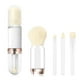 thumbnail image 1 of Juego de brochas de maquillaje 4 en 1, portátil, de viaje, para labios, iluminador, sombra de ojos y polvos sueltos., 1 of 5
